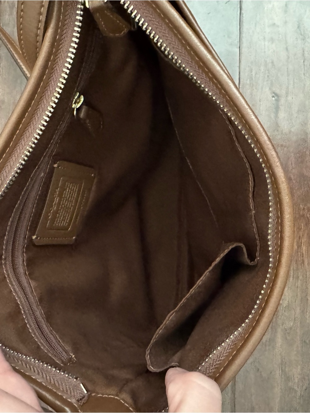Coach Khaki & Brown Crossbody - Picture 6 of 13